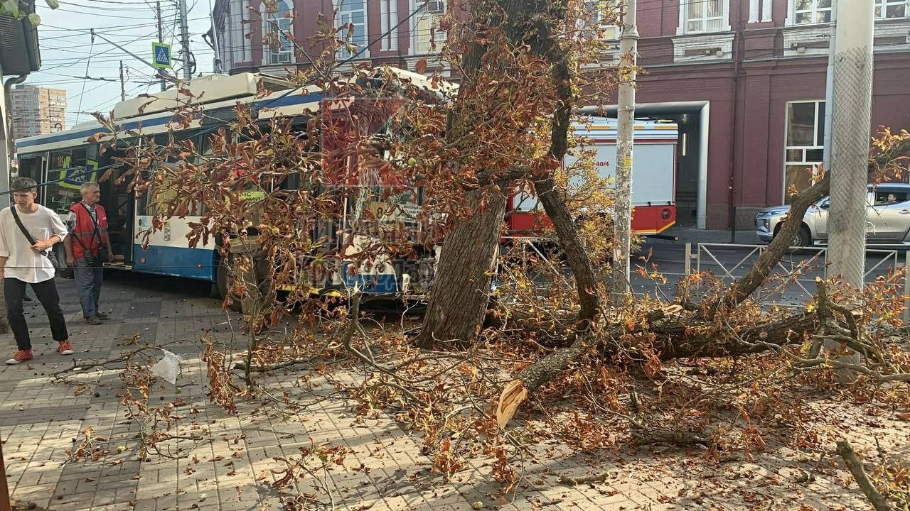 Подробности вчерашнего ДТП с троллейбусом и пожарной машиной на Мира Это картинка